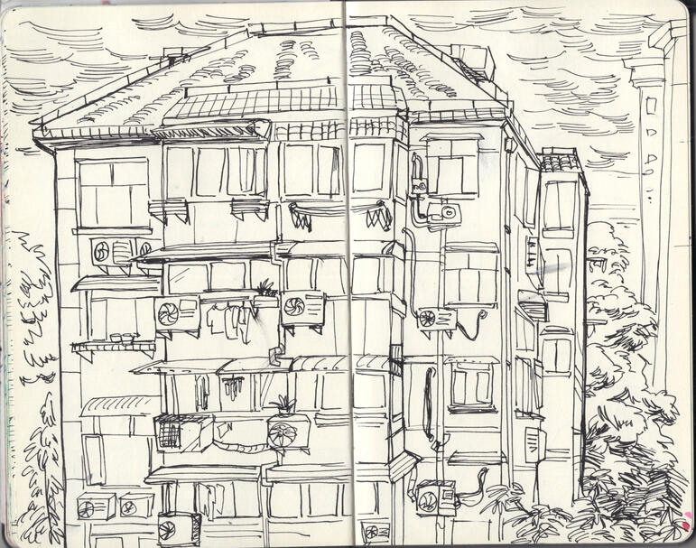 View from a school window