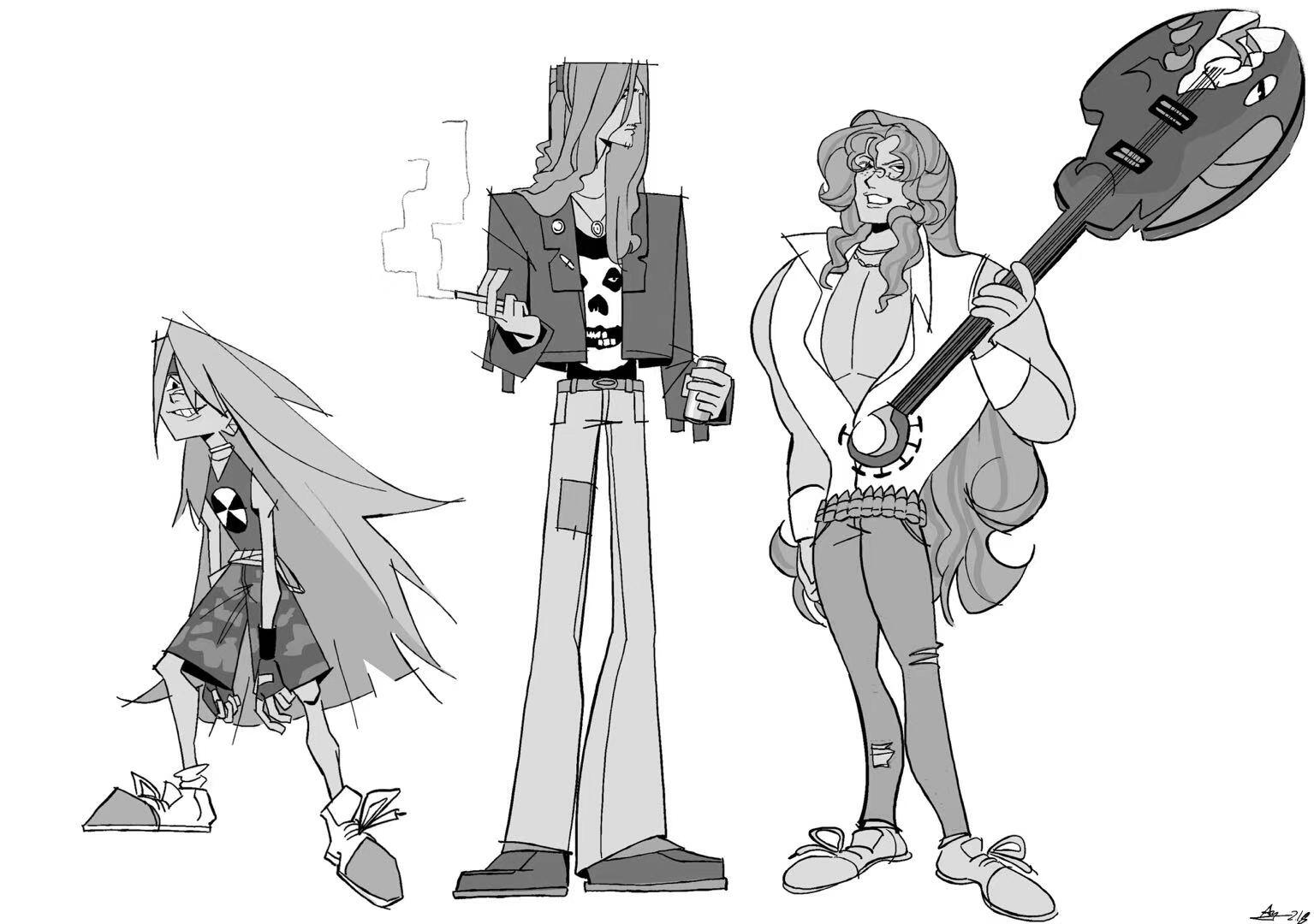 Metal Band Character Line Up