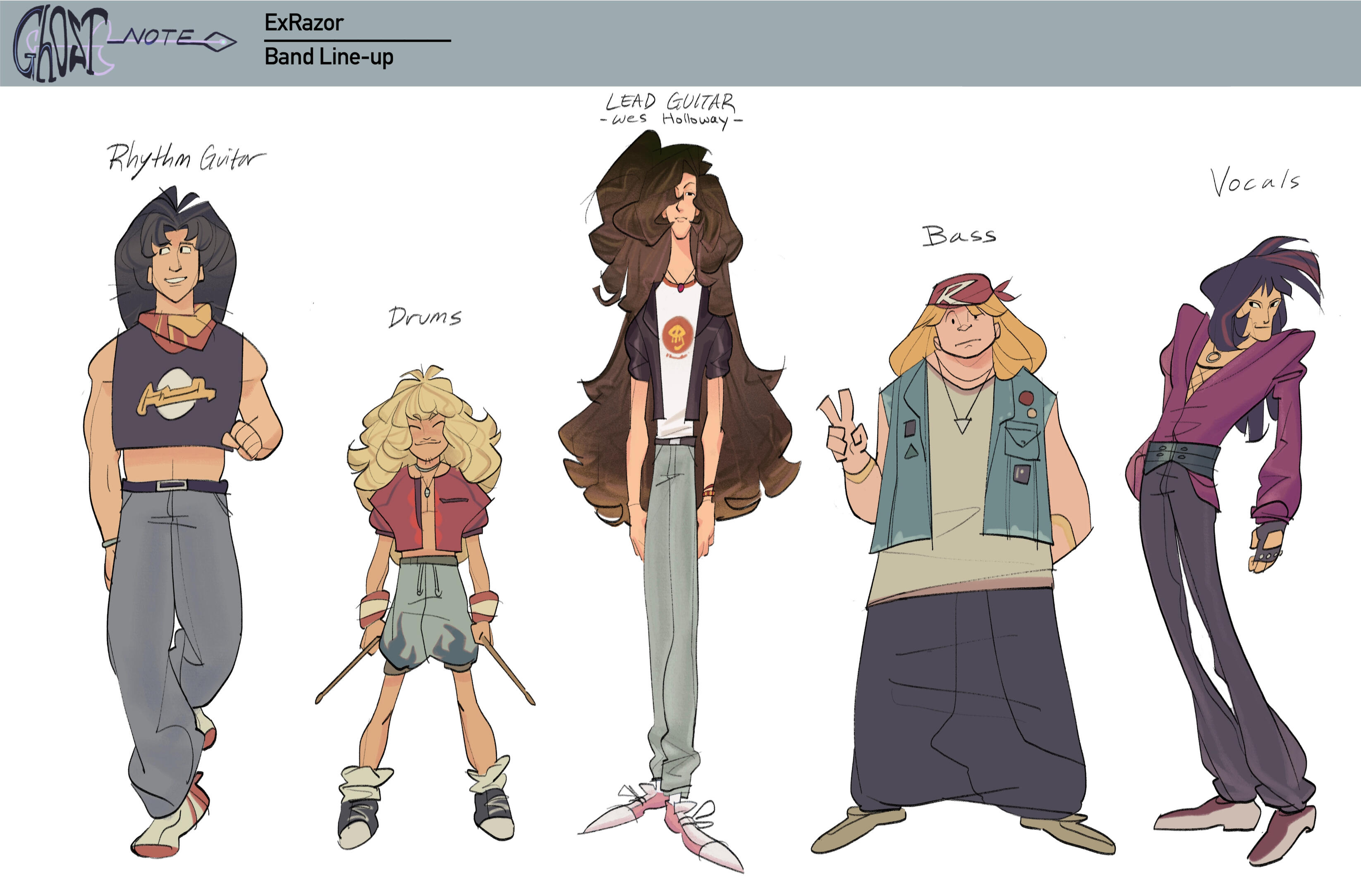 EXRAZOR Band Lineup